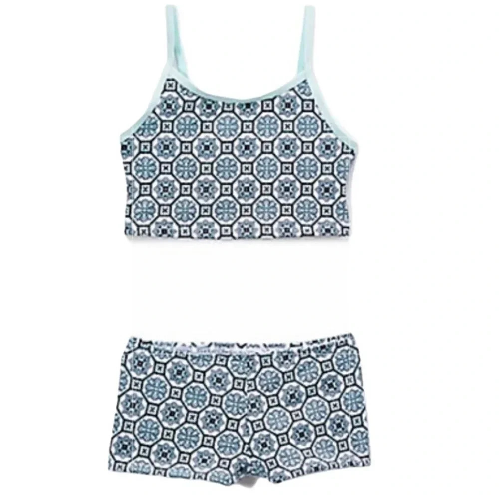DIPPIN’ DAISY’S NEW GIRLS TANKINI SUMMER TRAVEL POOL SWIM BATHING SUIT SZ 4